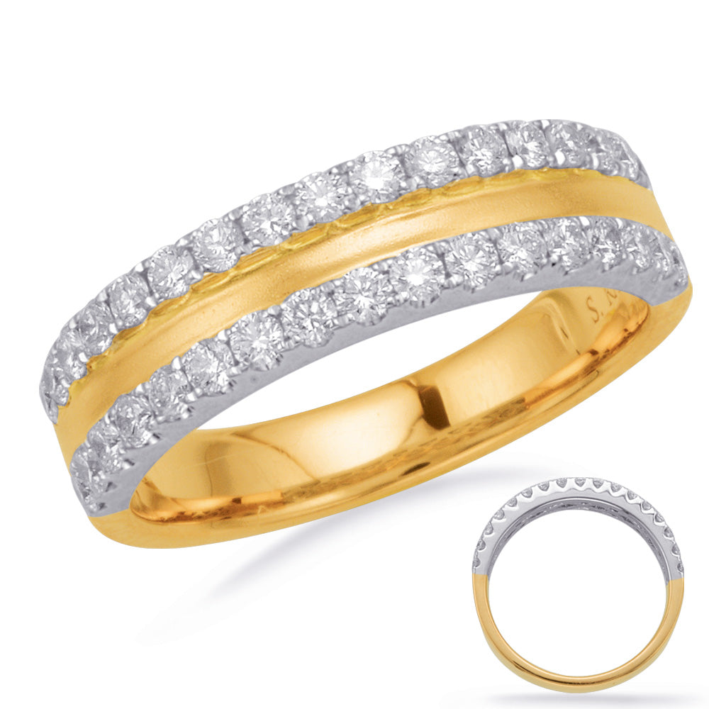 Yellow & White Gold Diamond Fashion Ring