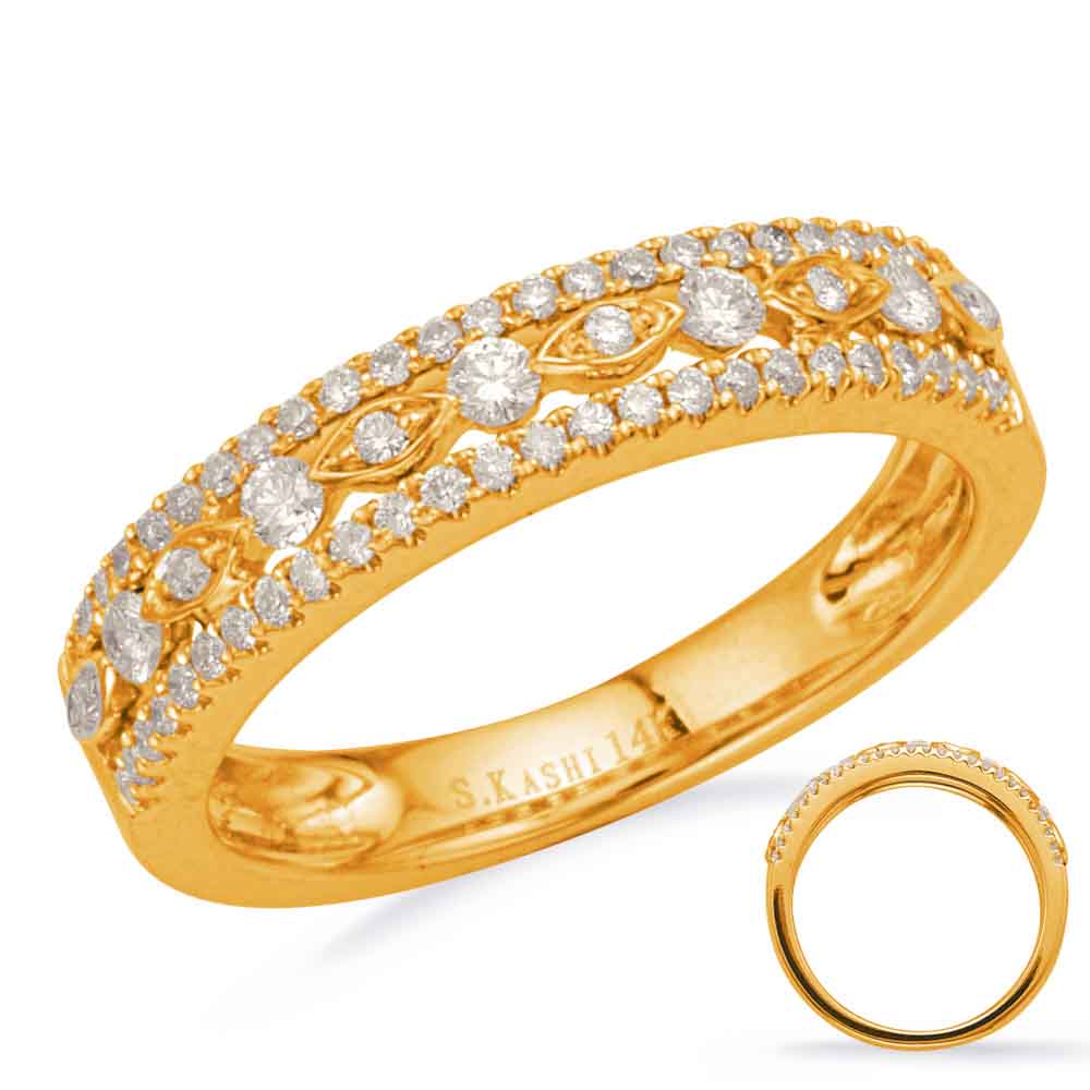 Yellow Gold Diamond Fashion Ring