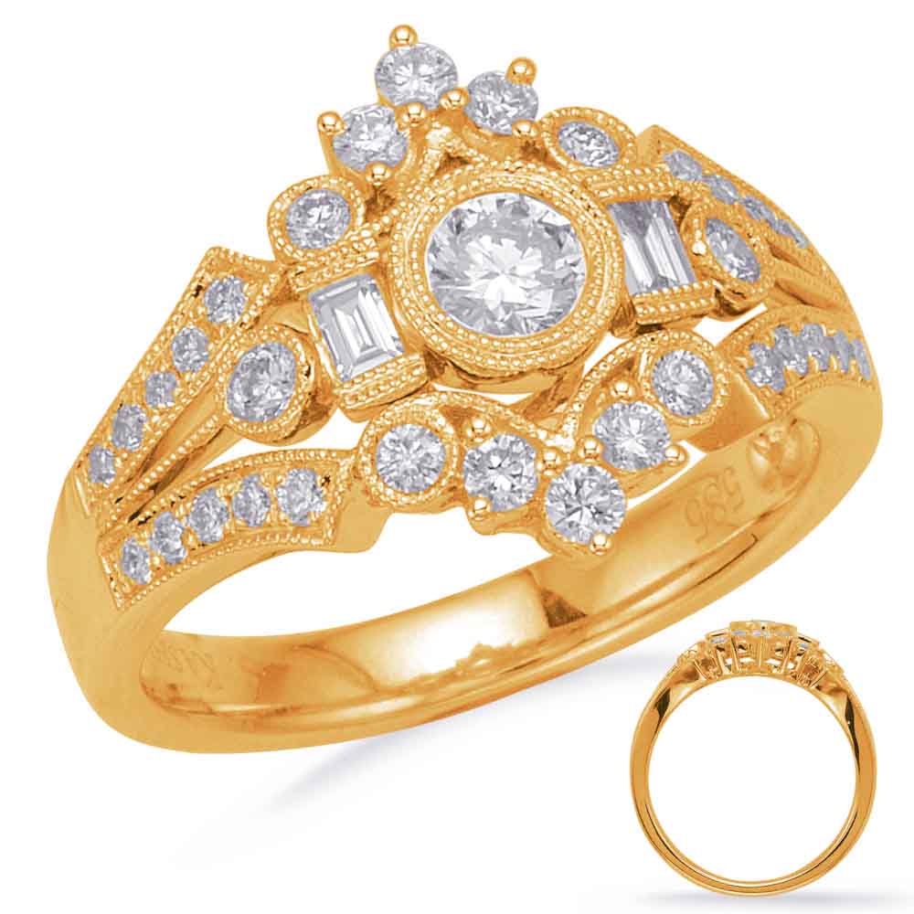 Yellow Gold Diamond Fashion Ring