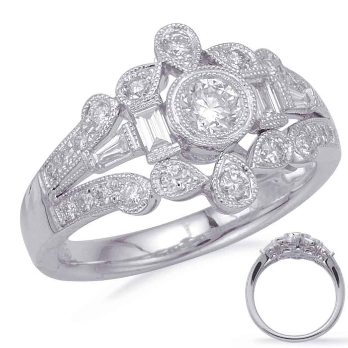 White Gold Diamond Fashion Ring
