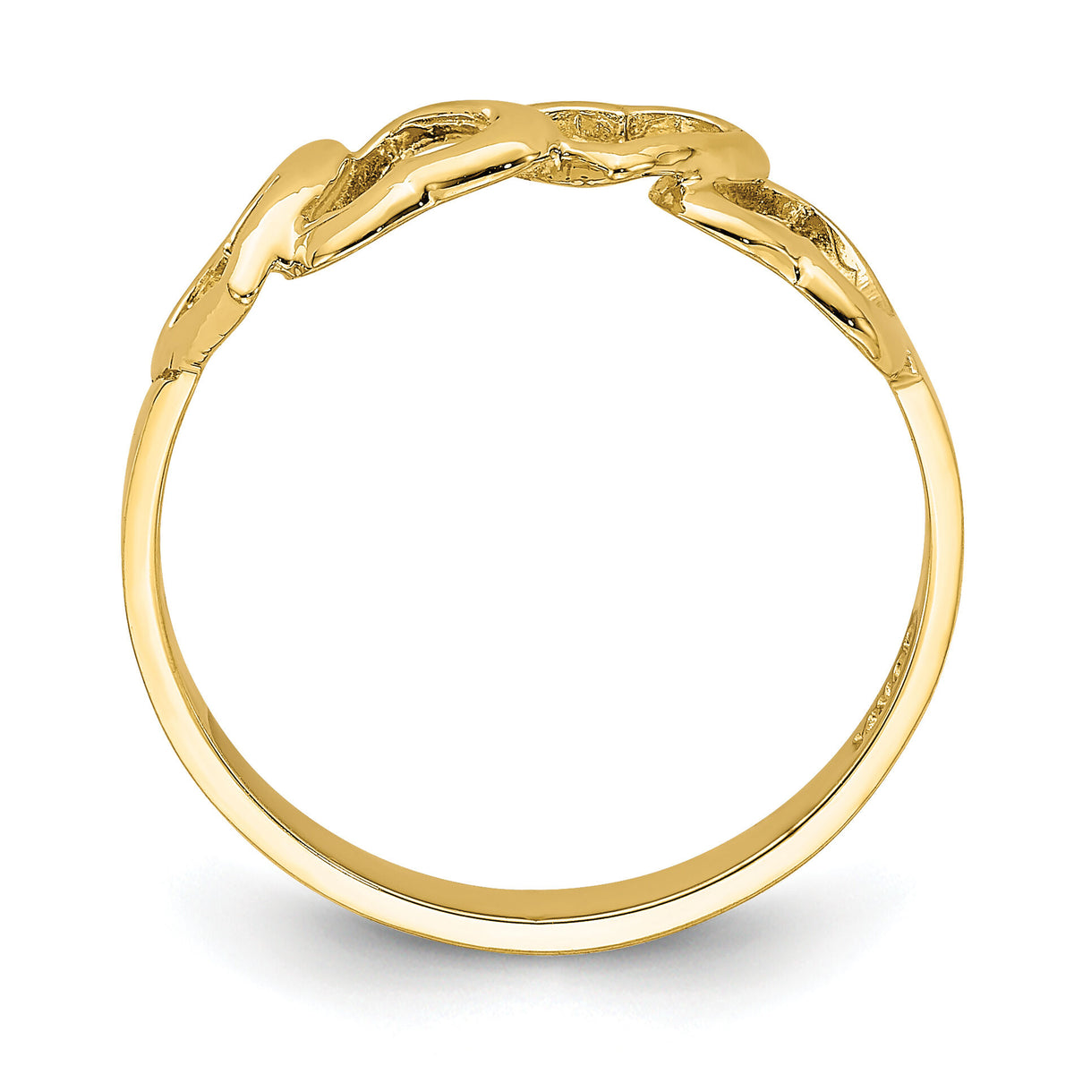 14K Polished Heart Ring-D4721