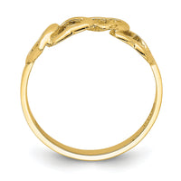 14K Polished Heart Ring-D4721