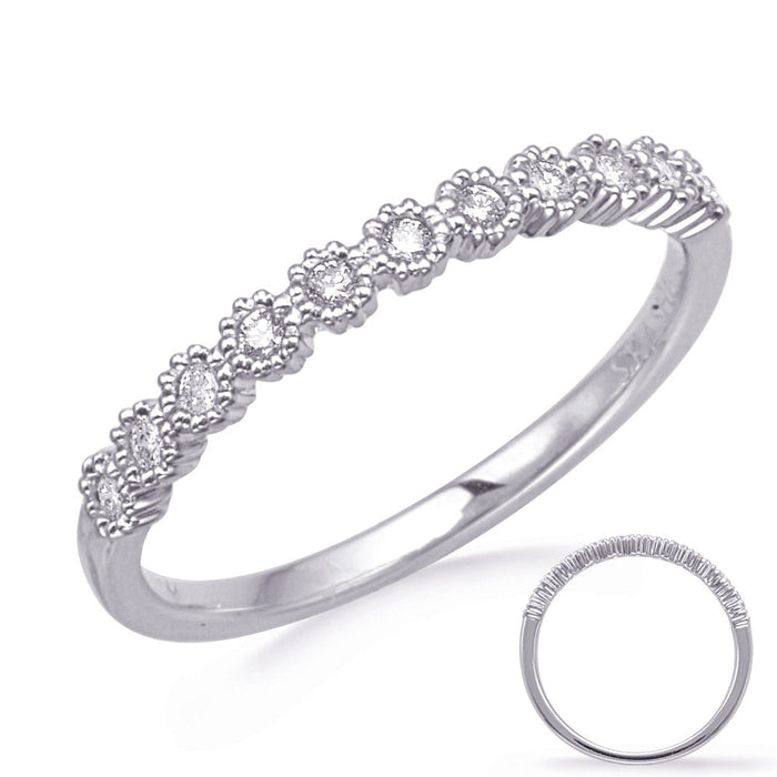 White Gold Stackable Band
