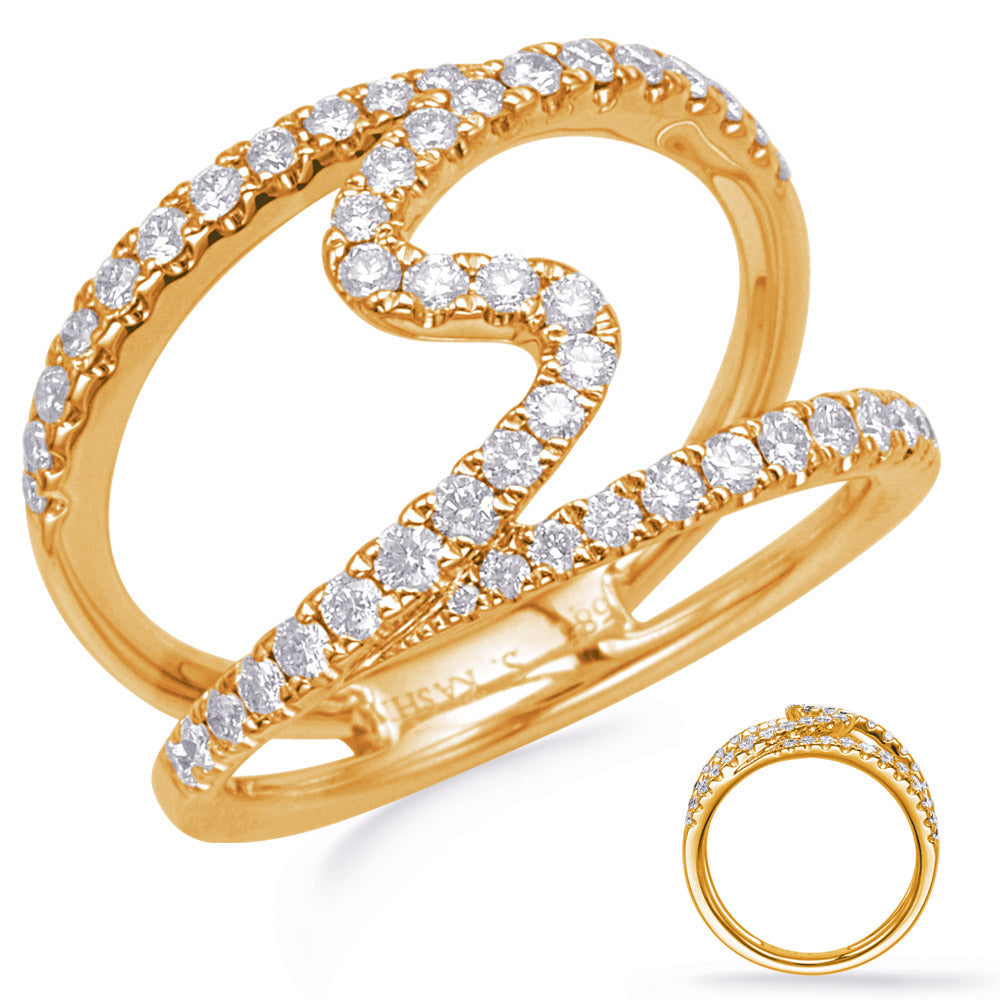 Yellow Gold Diamond Fashion Ring