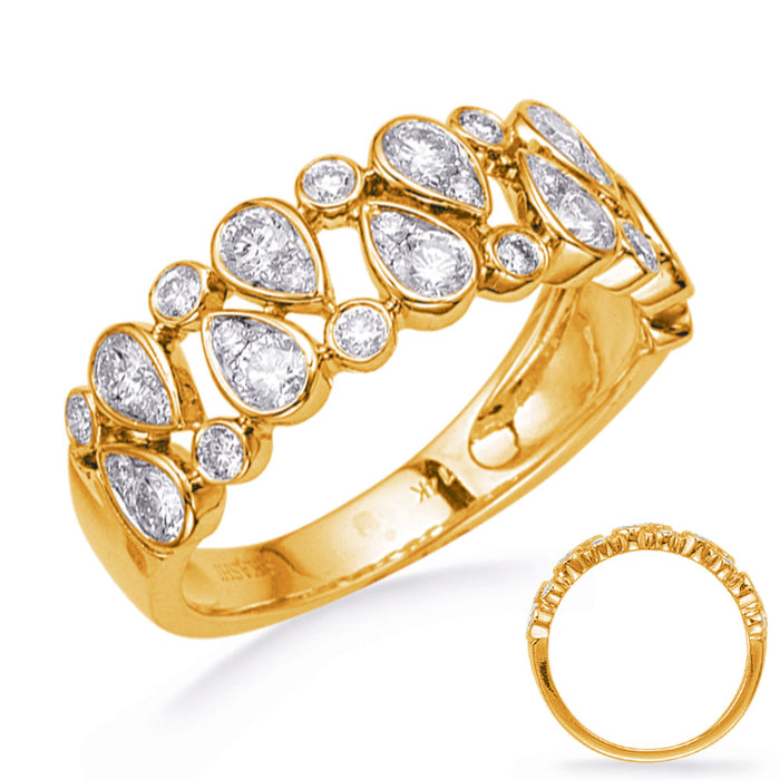 Yellow Gold Diamond Fashion Ring