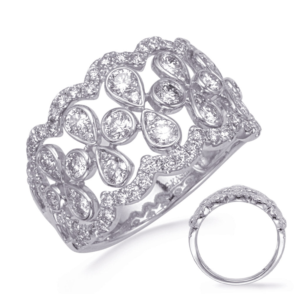 White Gold Diamond Fashion Ring
