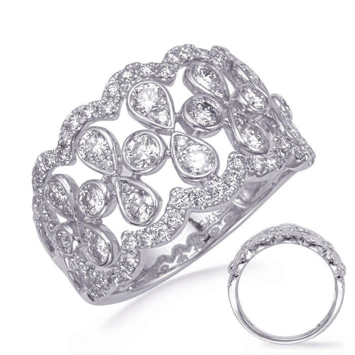 White Gold Diamond Fashion Ring