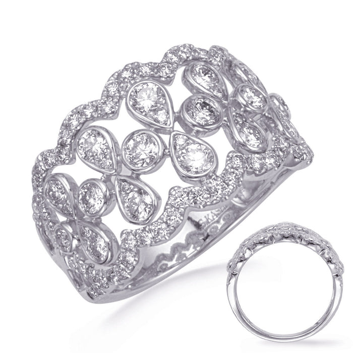 White Gold Diamond Fashion Ring