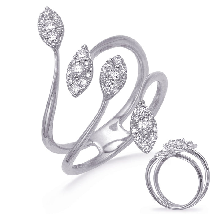 White Gold Diamond Fashion Ring