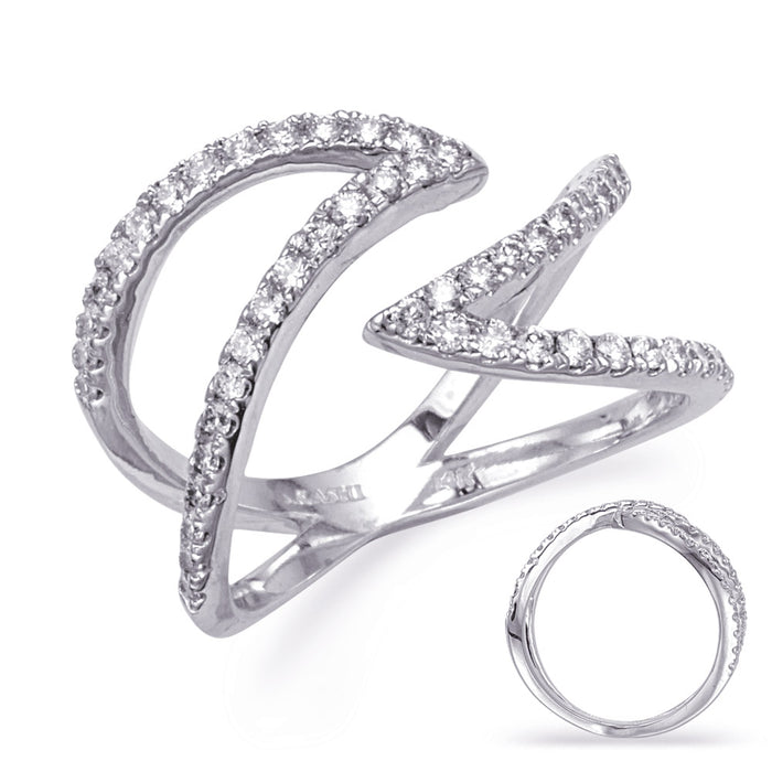White Gold Diamond Fashion Ring