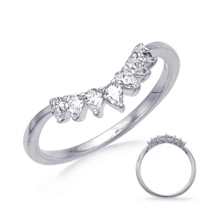 White Gold Pear shape Ring