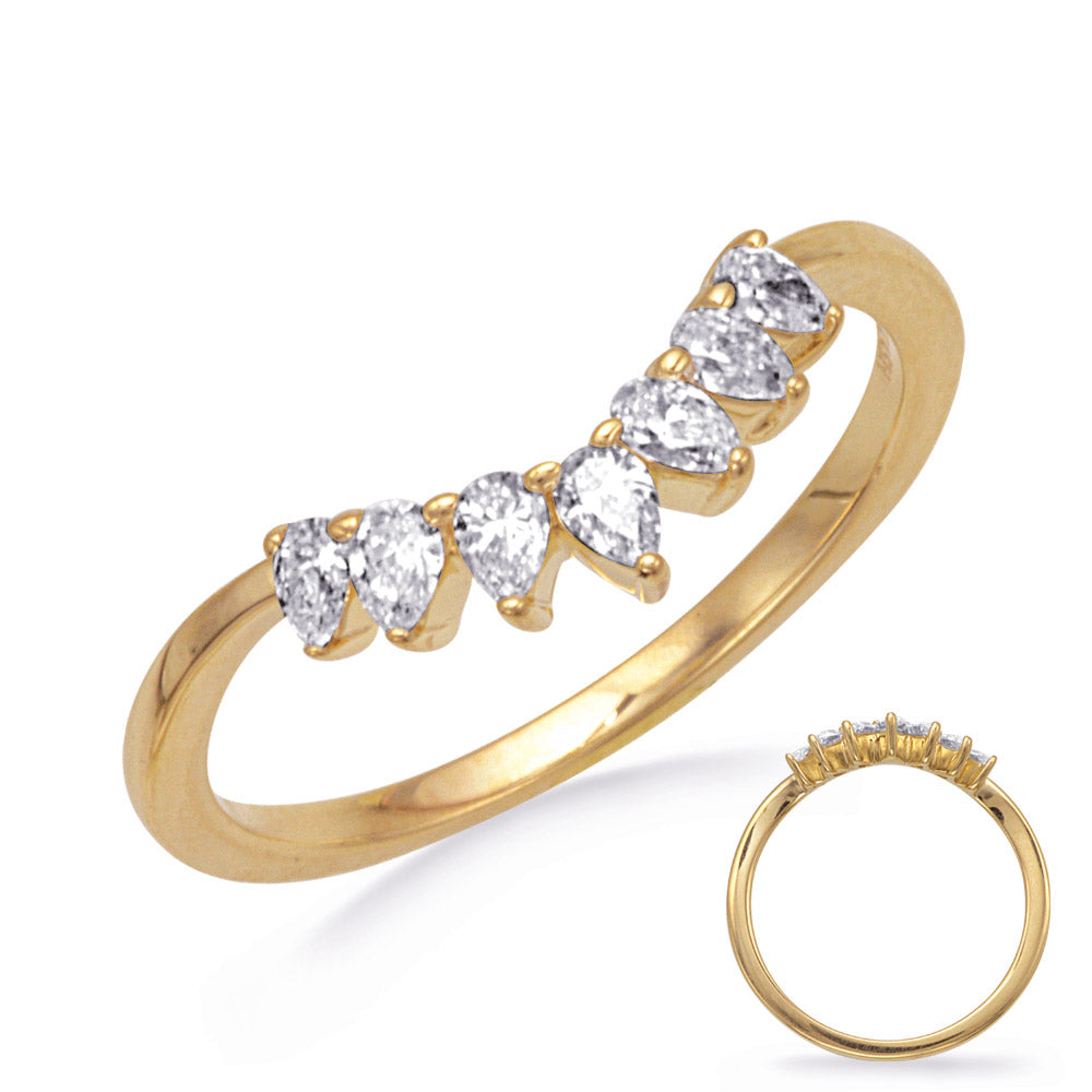 Yellow Gold Pear shape Ring