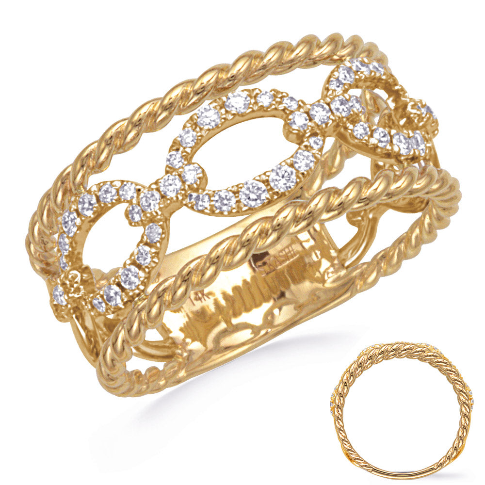  Yellow Gold Diamond Ring