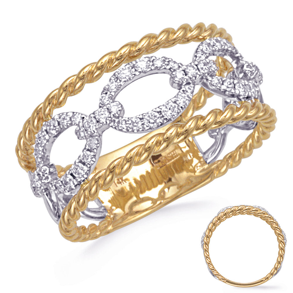 White & Yellow Gold Diamond Ring