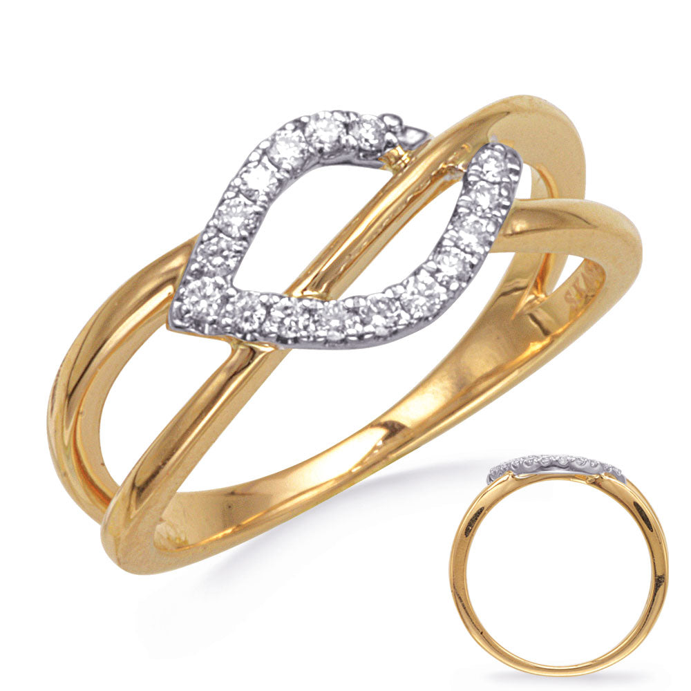 White & Yellow Gold Diamond Ring