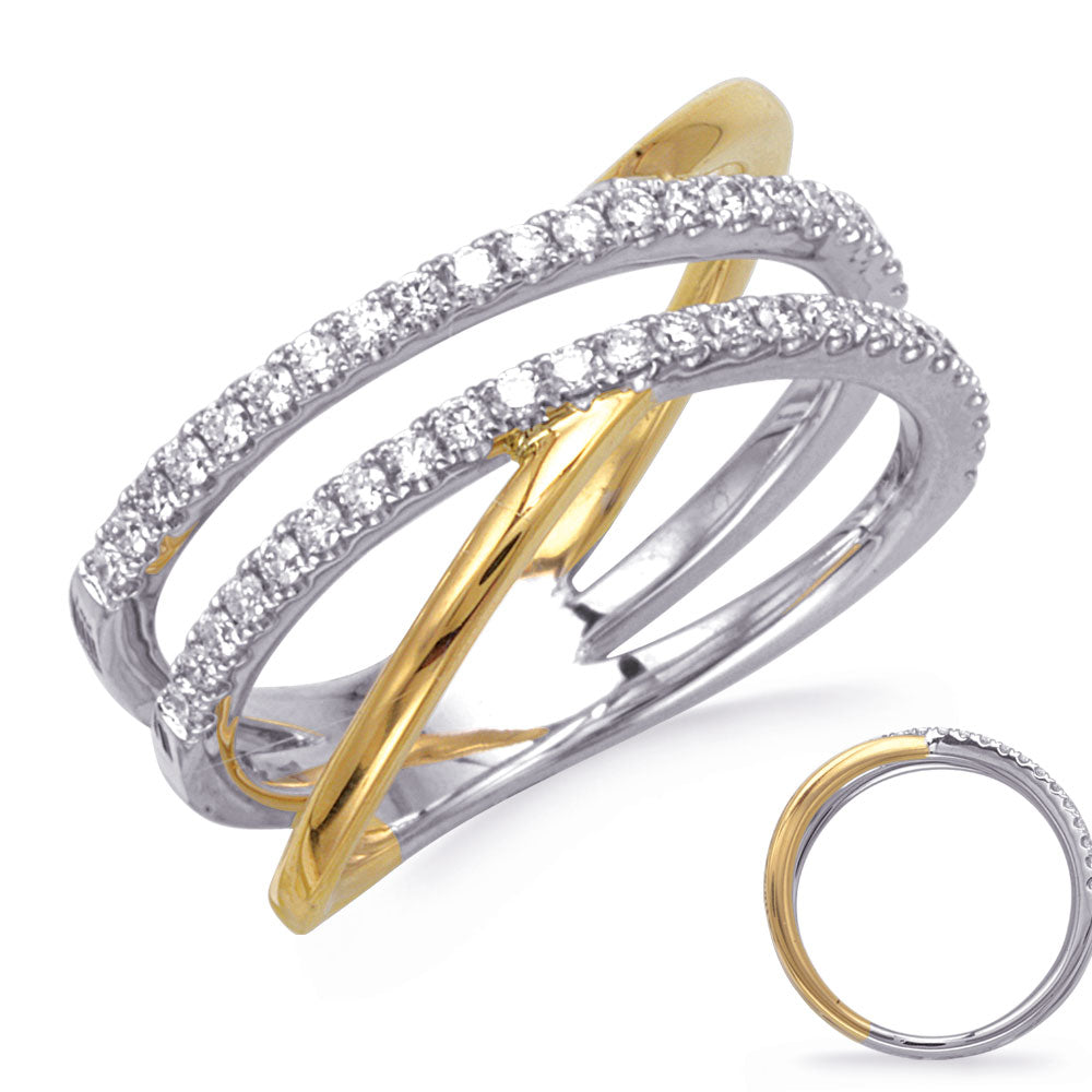 Yellow & White Gold Diamond Ring