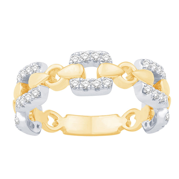 Yellow & White Gold Diamond Ring