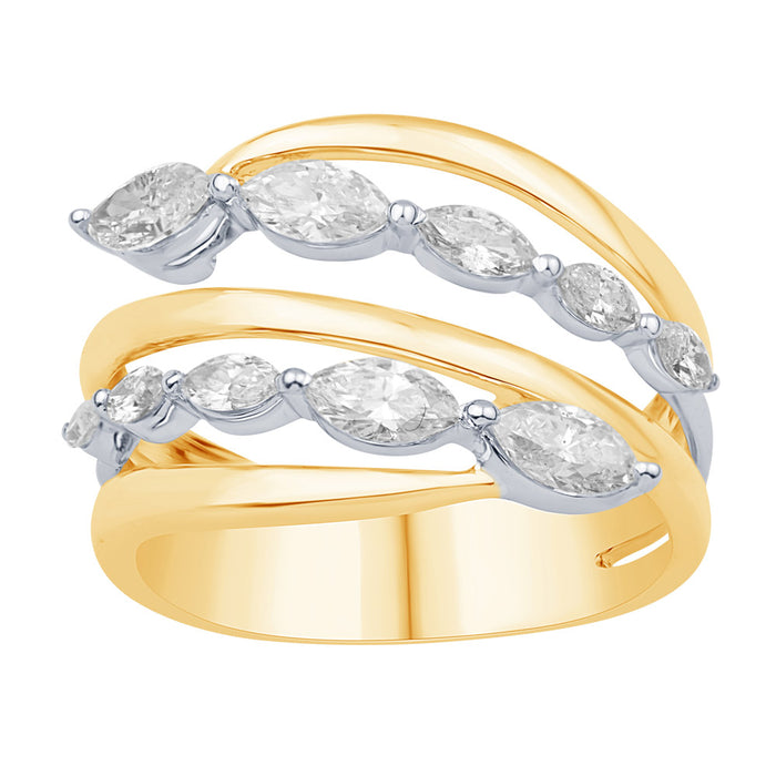 Yellow & White Gold Diamond Ring