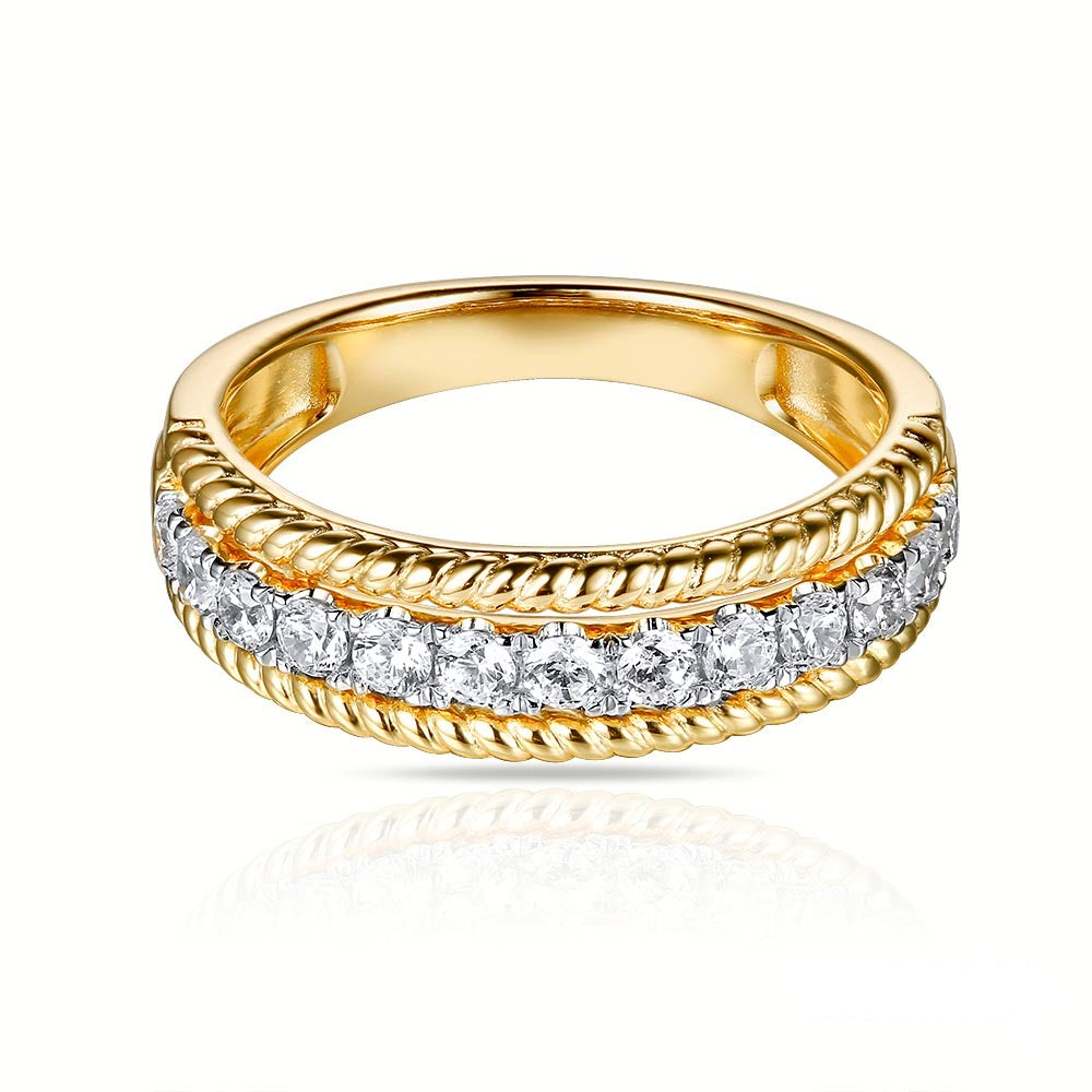 Yellow & White Gold Diamond Ring