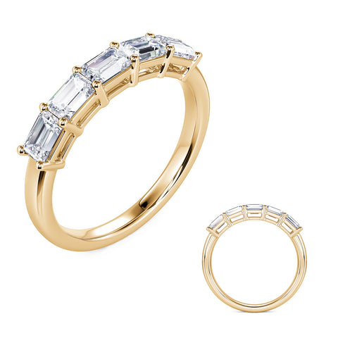 EMERALD CUT BANDS