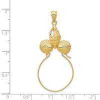 14k Sea Shell Charm Holder-D5