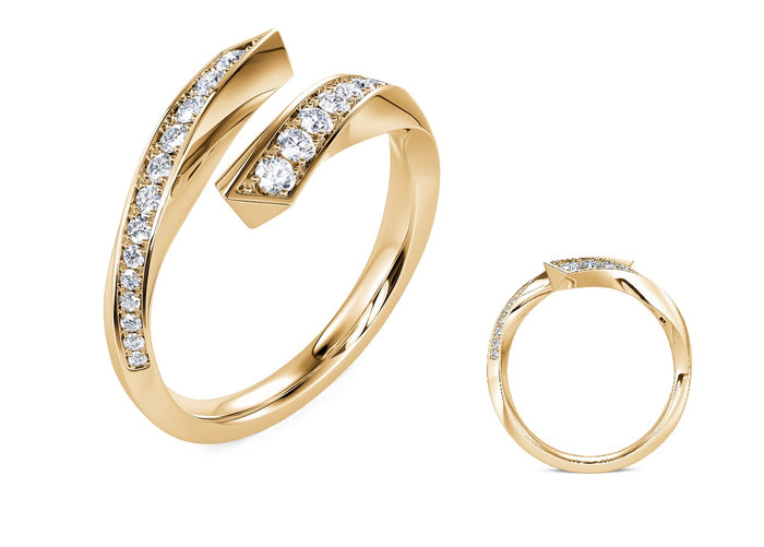 Yellow Gold Diamond Fashion Ring