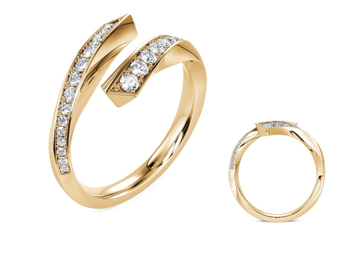 Yellow Gold Diamond Fashion Ring