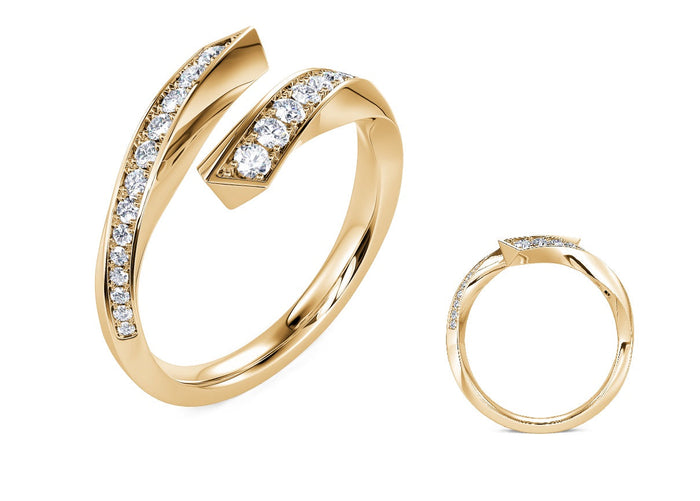 Yellow Gold Diamond Fashion Ring