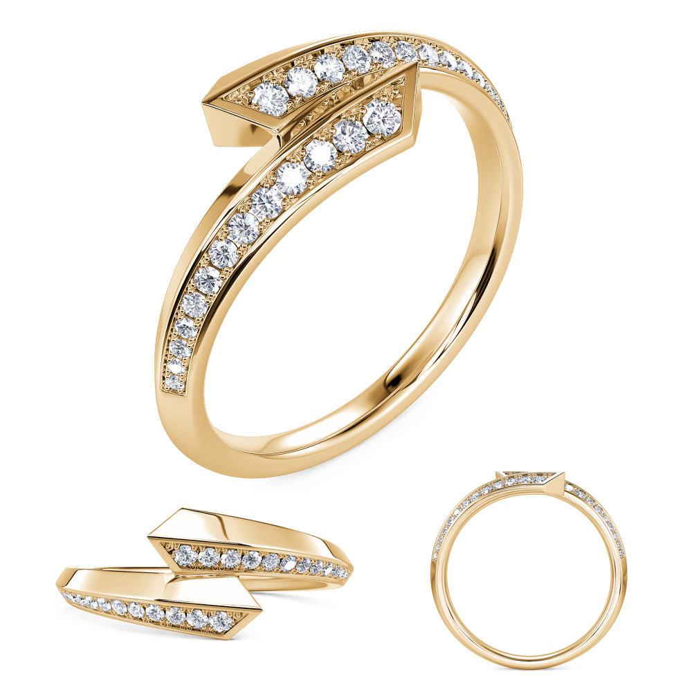 Yellow Gold Diamond Fashion Ring