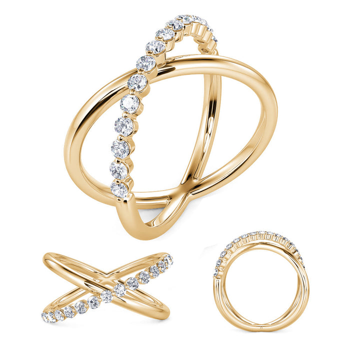 Yellow Gold Diamond Fashion Ring