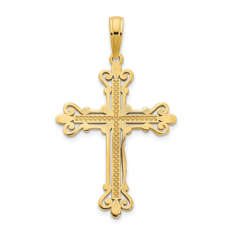 14k Fancy Cross Pendant-D5033