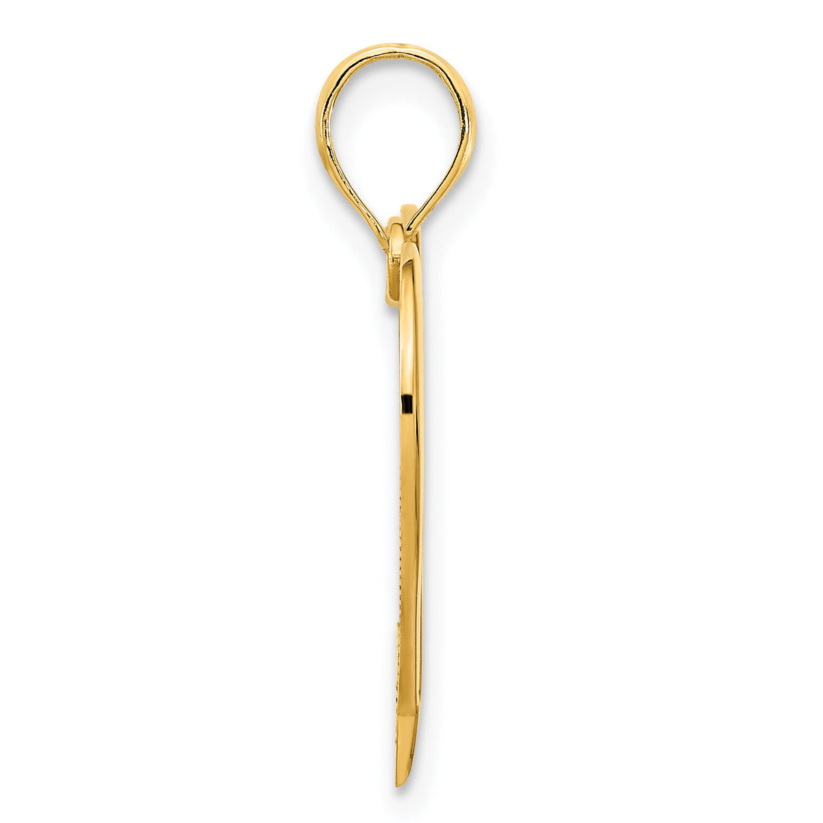 14k  Open Heart Pendant-D5059