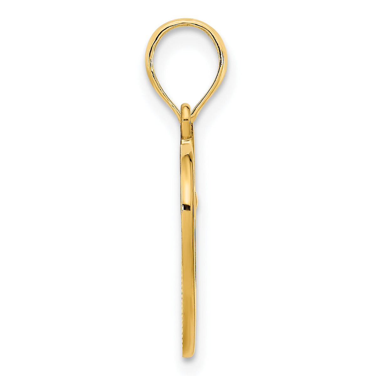 14k Fancy Open Heart Pendant-D5060