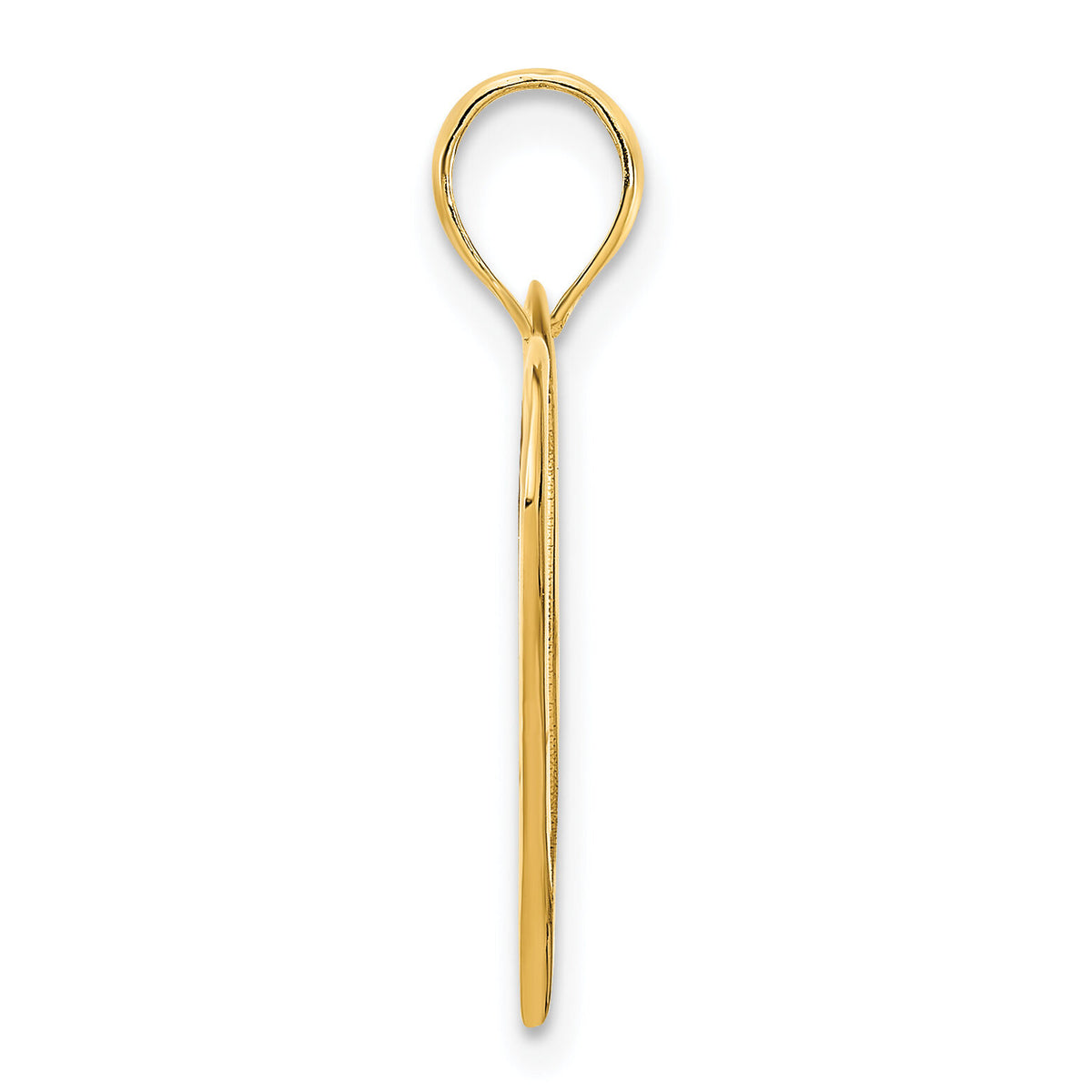 14k Open Heart Pendant-D5065