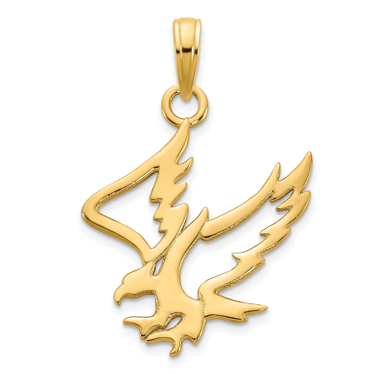 14k Eagle Pendant-D5070