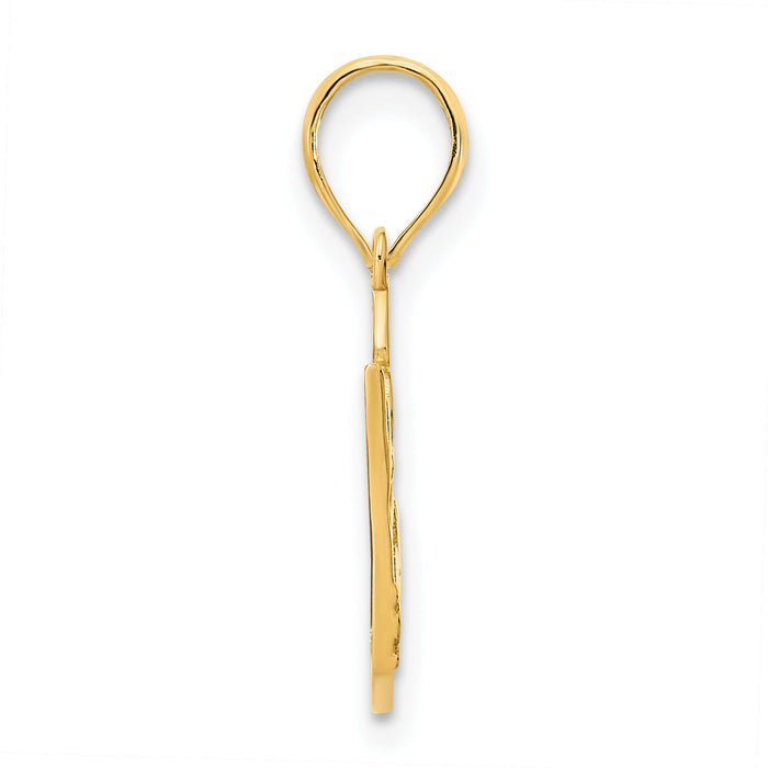 14k 15 Crown Pendant-D5071