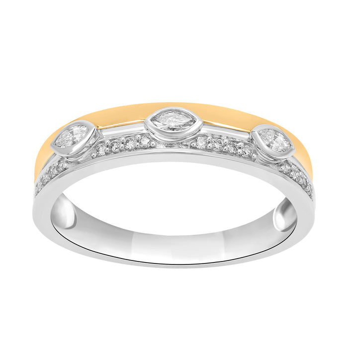 Yellow & White Gold Diamond  Ring
