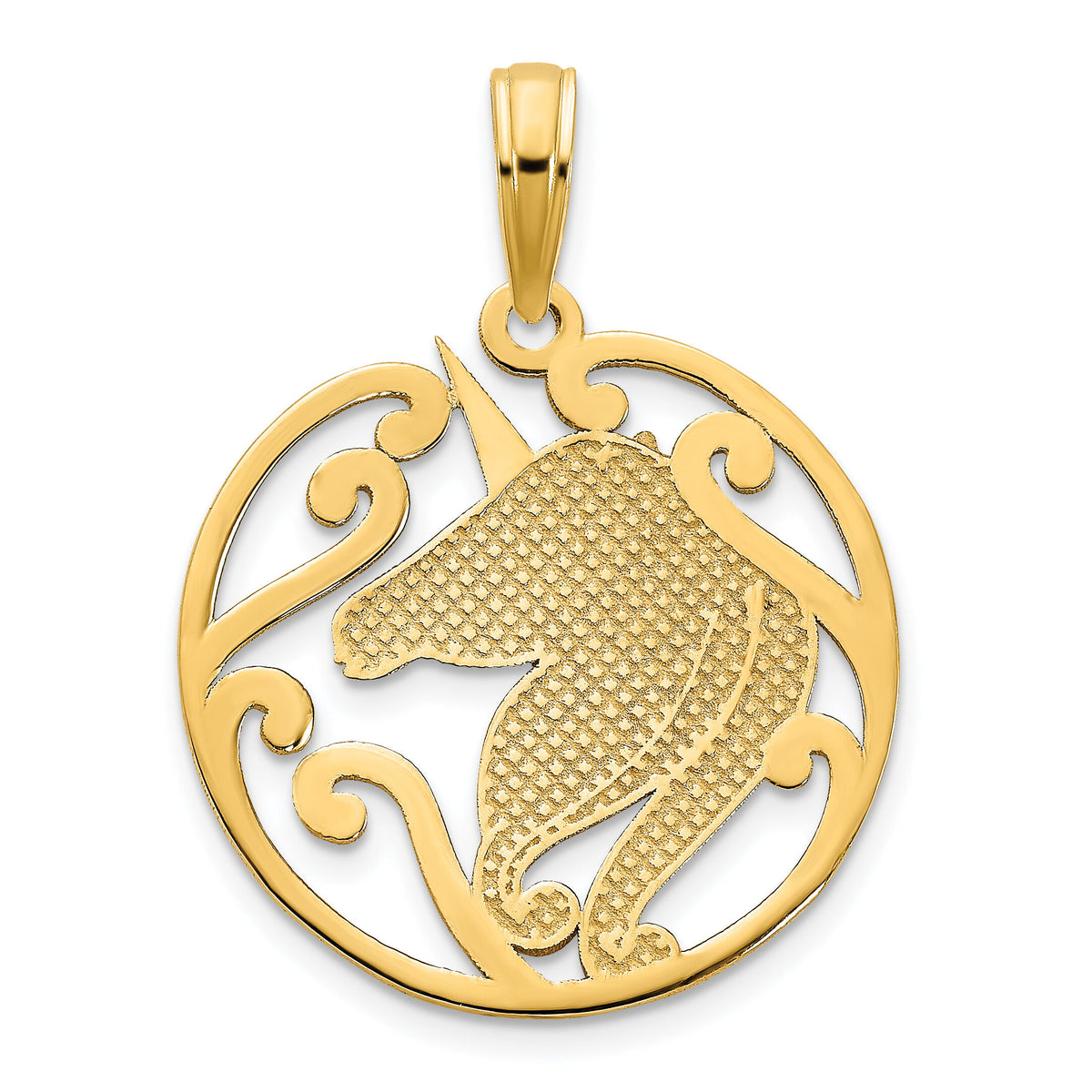 14k Unicorn Pendant-D5080