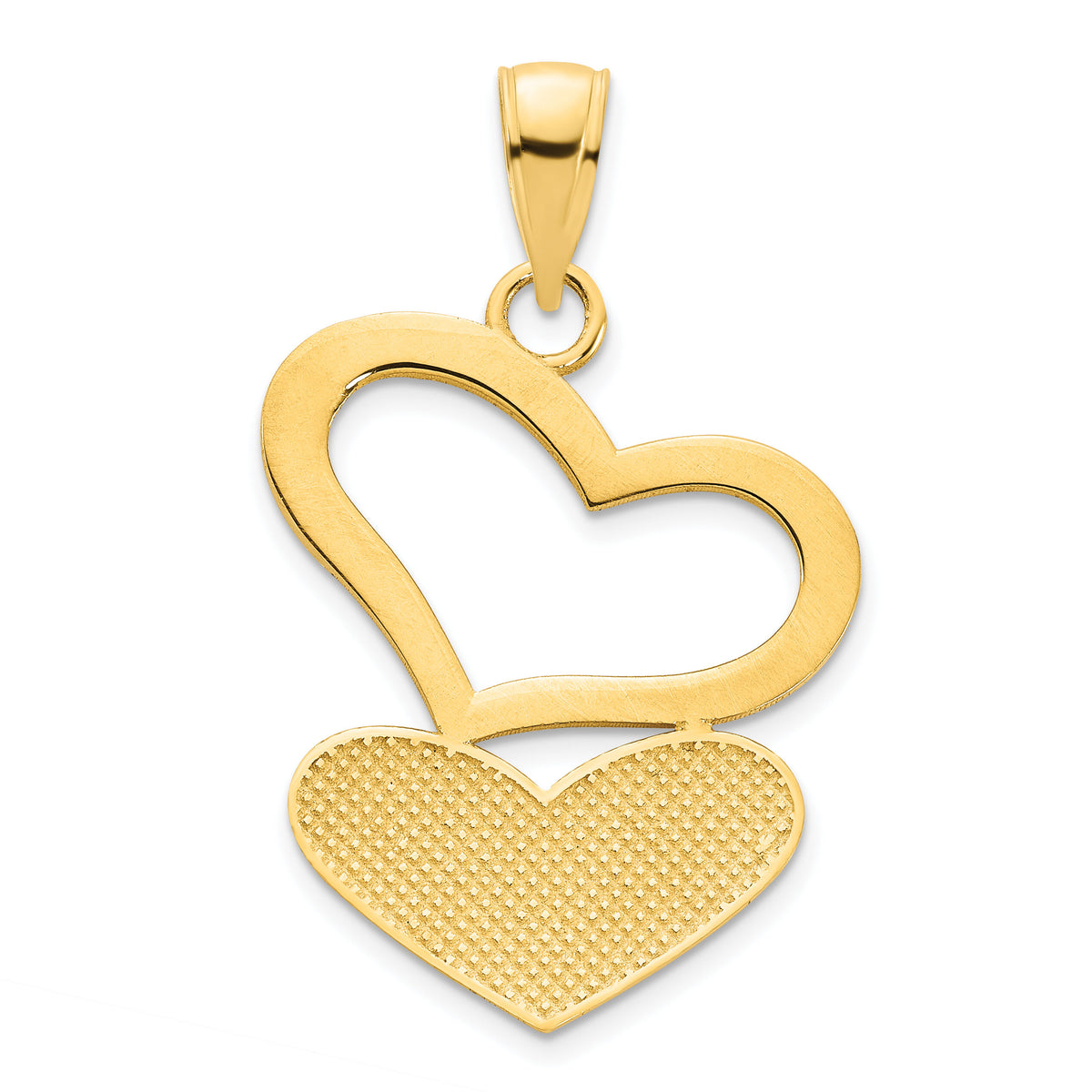 14ky Hearts Pendant-D5084
