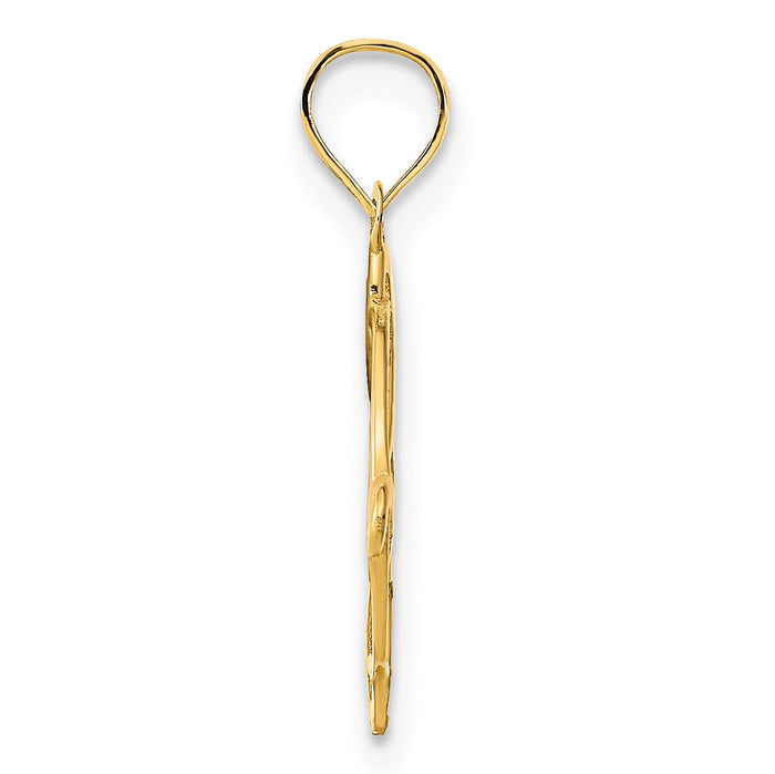 14ky Fancy Design Pendant-D5085
