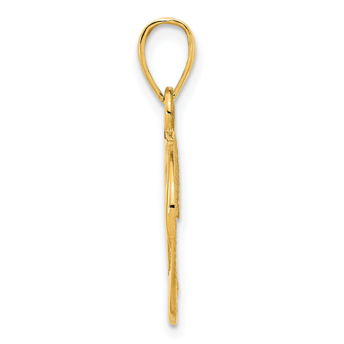 14k Eagle Pendant-D5091