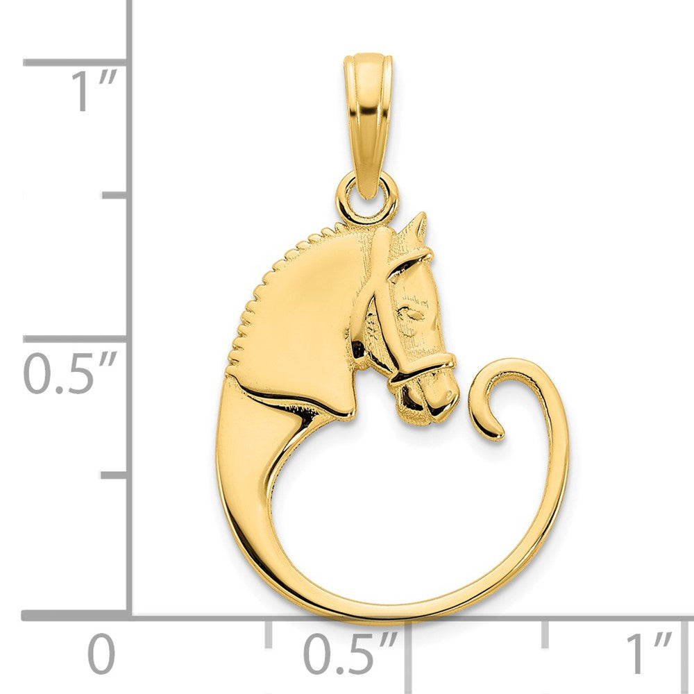 14k Horse Pendant-D5096