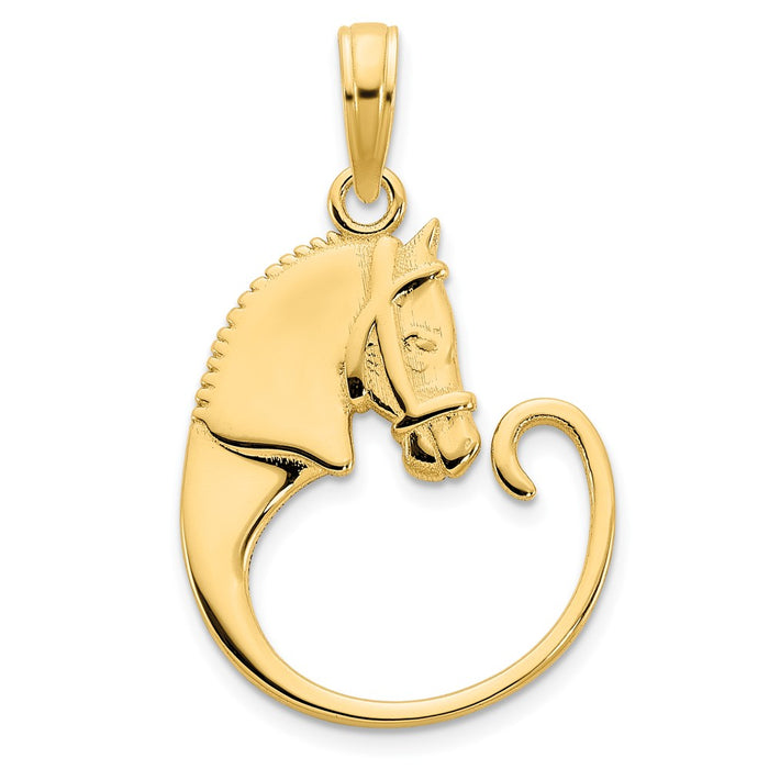 14k Horse Pendant-D5096