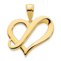14k  Fancy Heart Pendant-D5097