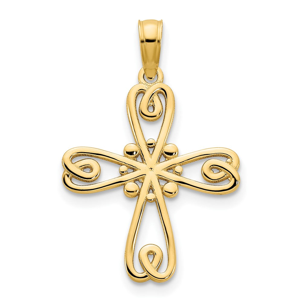 14k Cross Pendant-D5099