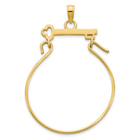 14k Key Charm Holder Pendant-D5114