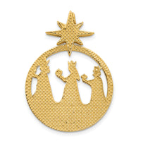 14k Polished Three Wise Men North Star Pendant-D5121