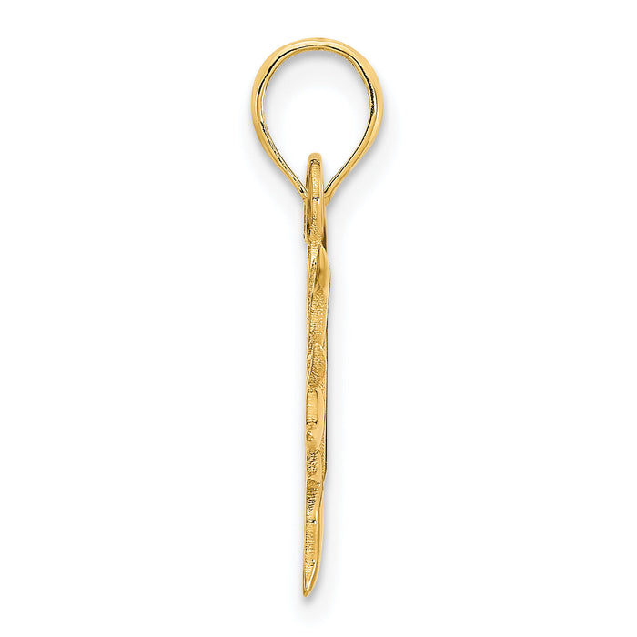 14k Epoxy I LOVE MY SUNSHINE Sun Pendant-D5122