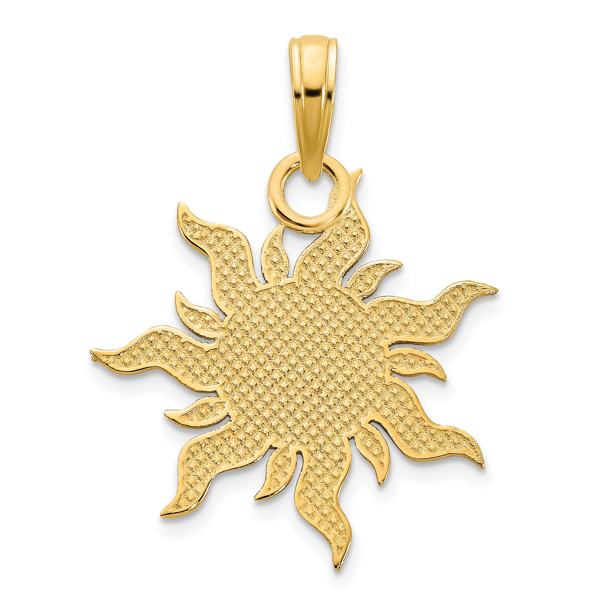 14k Epoxy I LOVE MY SUNSHINE Sun Pendant-D5122