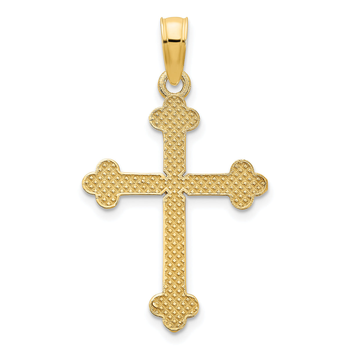 14ky Fancy Cross Pendant-D5134